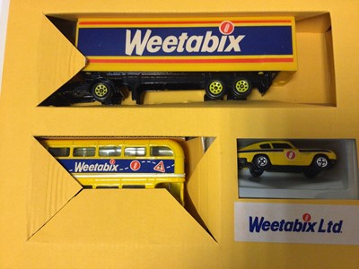 Lot 176 - Corgi Special Edition Weetabix Collection including lorry, bus and car, Lledo Limited Edition RAF 80th Anniversary Pack, Matchbox 40th Anniversay Collection Commerative Pack G1 plus other diecast v...