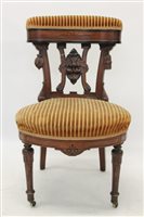 Lot 1350 - Extremely rare mid-Victorian walnut and...