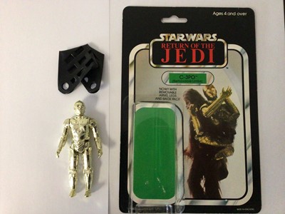 Lot 180 - Star Wars Return of the Jedi 1983 Lucasfilm Ltd  C-3PO, Han Solo  & AT-AT Driver (this one not opened), The Empire Strikes Back Boda Fett, plus Palitoy Star Wars Darth Vader, Princess Leia Organa a...