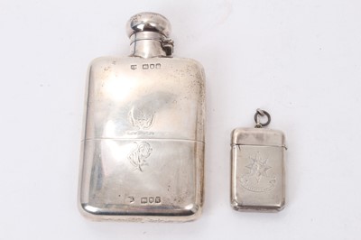 Lot 502 - Victorian silver spirit flask