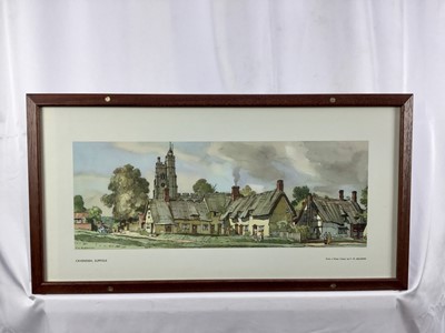 Lot 37 - Original Railway Carriage Print/ Poster: "CAVENDISH, SUFFOLK”. Artwork by Fred W Baldwin from the London & North Eastern Railway (LNER)/ BR Series (c1948) in an original-style railway carriage r...