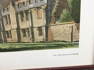 Lot 38 - Original Railway Carriage Print/ Poster: "ST OSYTH PRIORY, NEAR CLACTON, ESSEX”. Artwork by Fred W Baldwin from the London & North Eastern Railway (LNER)/ BR Series (c1948) in an original-style...