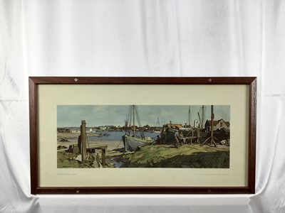 Lot 44 - Original Railway Carriage Print/ Poster: "BRIGHTLINGSEA, ESSEX”. Artwork by Leonard Squirrell R.W.S., R.E. from the London & North Eastern Railway (LNER)/ BR Series (c1948) in an original-style...