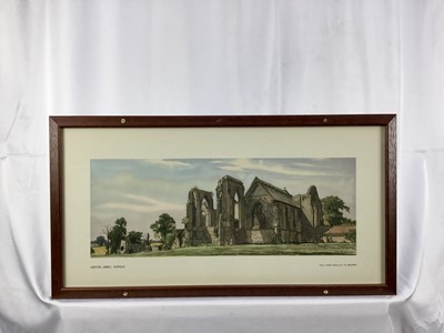 Lot 45 - Original Railway Carriage Print/ Poster: "LEISTON ABBEY, SUFFOLK”. Artwork by Fred W Baldwin from the London & North Eastern Railway (LNER)/ BR Series (c1948) in an original-style railway carri...