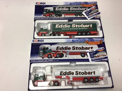 Lot 198 - Corgi Special Edition 1:50 diecast Eddie Stobbart Hauliers of Renown lorries CC13749, CC13754, CC13775, CC13768, CC13756, CC13742, CC15802, CC15508, CC15207 & CC14030 (10)