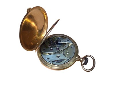 Lot 48 - Swiss 18ct gold cased pocket watch