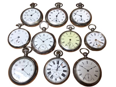 Lot 204 - Collection of ten pocket watches