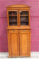 Lot 1364 - Edwardian satinwood and Kingwood banded...