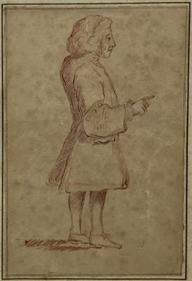 Lot 245 - Alexander Pope, drawing with inscription. A similar piece in the National Portrait Gallery (NPG873)