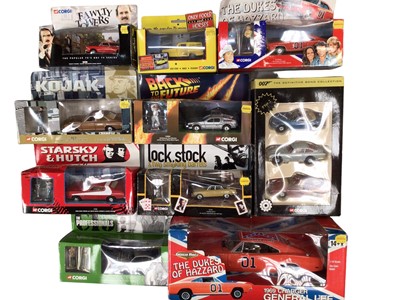 Lot 1808 - Two boxes of model vehicles, mostly boxed