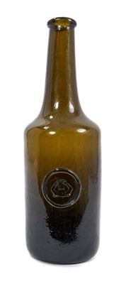 Lot 252 - Late 18th century green glass bottle with seal