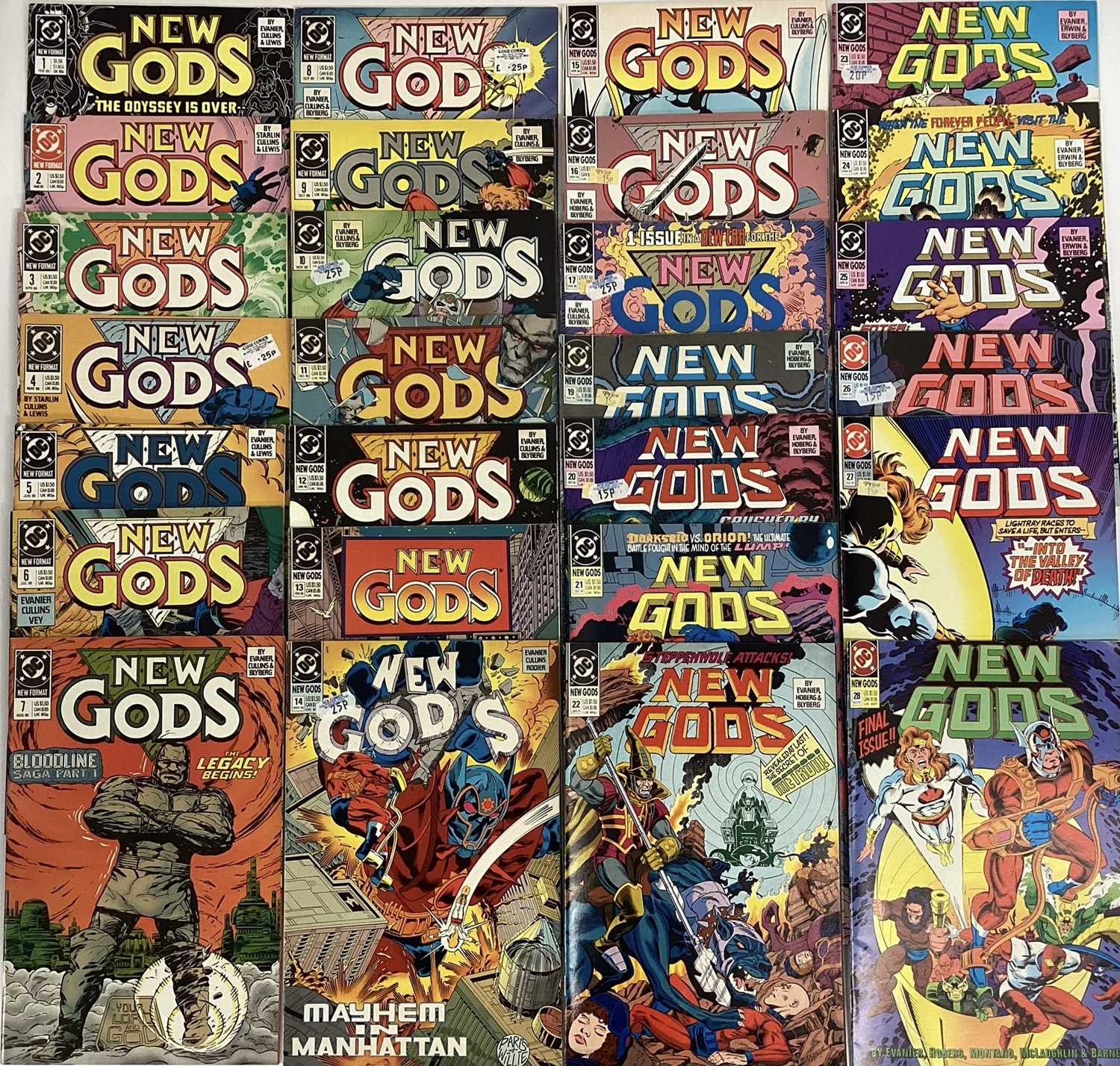 Lot 54 - DC Comics New Gods #1-28 Missing #18