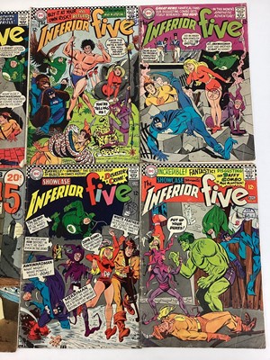 Lot 40 - Eight 1960's DC Comics The Inferior Five #1 #2 #3 #5 #6 #11 #62 #63