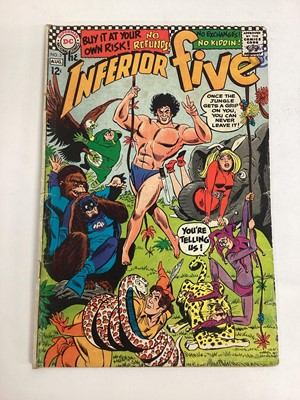 Lot 40 - Eight 1960's DC Comics The Inferior Five #1 #2 #3 #5 #6 #11 #62 #63