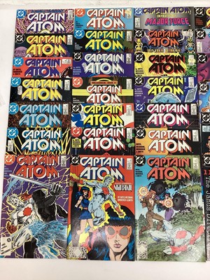 Lot 95 - Large quantity of 1987 -1991 DC Comics Captain Atom #1-20 #22 #23 #25 #27-32 #34 #35 #38-41 #43 #46-48 #53 #55 #56 together with Two Captain Atom Annuals #1 #2