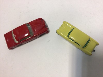 Lot 217 - Matchbox 1-75 Series No.59 Fire Chiefs Car, No.57 Chevrolet Impala, No.45 Vauxhall Victor, No.53 Mercedes benz Coupe, No.25 Volkswagen Sedan, No.38 Vauxhall Victor Estate Car, all boxed (6)