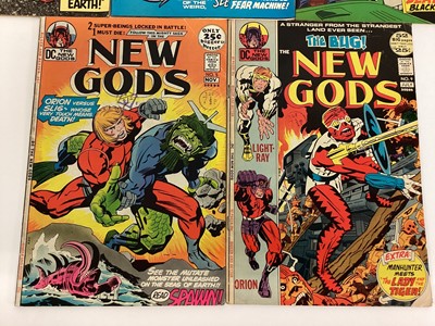 Lot 23 - Five 1971-72 DC Comics Jack Kirby New Gods . #1 First appearance of Orion #2 First Darkseid cover #3 First appearance of Black Racer #5 #9 First appearance of Forager