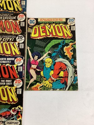 Lot 74 - Quantity of 1970's DC Comics Editor Jack Kirby's The Demon #5 #10 #11 #12 #13 #14 #16 together with The Forever People #2 #3 #4 #5 #9 #11