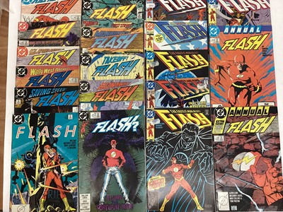 Lot 111 - Quantity of 1980's DC Comics, The Flash "Wally West as The Flash" to include #1
