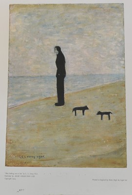 Lot 1163 - Laurence Stephen Lowry (1887-1976) limited edition colour print - Man looking out to Sea