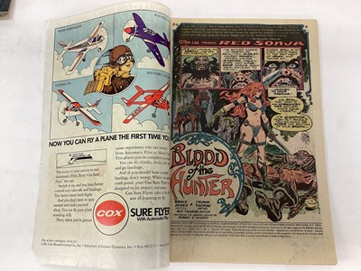 Lot 72 - Marvel comics Red Sonja, first solo series (1977 to 1979). Complete run from issues 1-15. Also to include Marvel feature presents Red Sonja issues 2-7 (1976). (21)