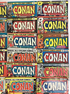 Lot 60 - Group of Marvel comics Conan the Barbarian 1970's. English and American price variants. approximately 40 comics.