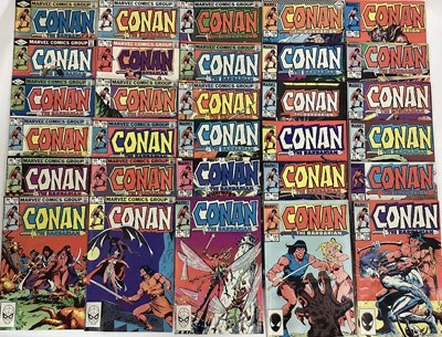 Lot 61 - Large group of Marvel comics Conan the Barbarian 1980's and 1990's. English and American price variants. Approximately 80 comics.