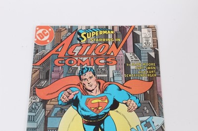 Lot 8 - Two 1986 DC Comics, Superman in the historic last issue #423. Superman starring in Action Comics #583 both written by Alan Moore.