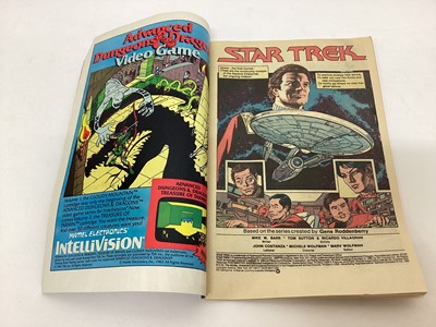 Lot 103 - Box of 1980's and 90's DC Comics, Star Trek to include 1984 Star Trek #1 and 1989 Star Trek #1