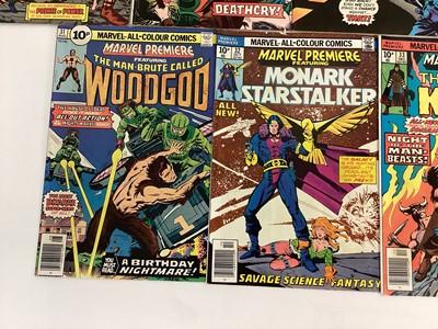 Lot 24 - Marvel comics Marvel Premier 1975 and 1976. Issues 26, 27, 28, 29, 30, 31, 32, 33 and 34. Issue 28 is the 1st appearance of the Legion of Monsters. English and American price variants. (9)