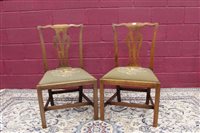 Lot 1377 - Pair of early George III mahogany dining...