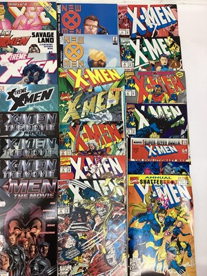 Lot 88 - Large collection of Marvel comics Mostly 1990's. To include X-Force, X-Factor, X-Men and others. Includes X-Force issue 2, 2nd apperance of Deadpool. Mostly American price variants. Approximately 1...