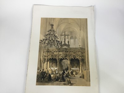 Lot 148 - Louis Haghe (1806-1885) five original lithographs, 28cm x 37cm, unframed