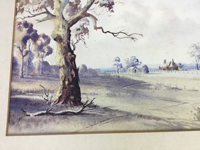 Lot 144 - Victor Robert Watt (Australian 1886-1970) watercolour - Australian landscape, 19cm x 24cm, unframed