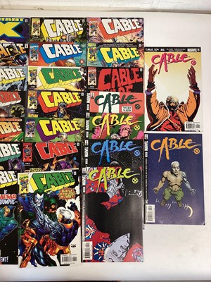 Lot 86 - Large group of marvel comics Cable (1992 to early 2000's) to include issue 1 from 1993, foil cover. Approximately 60 comics.