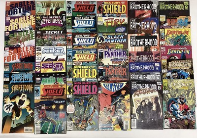 Lot 127 - Large box of Marvel comics 1990's and 2000's. To include Deatholk, X-Man, Morbius, Warlock, Spider-woman and others. Approximately 280 comics.