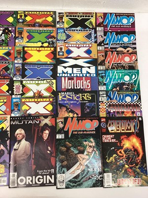 Lot 121 - Large box of Marvel comics mostly 1990's and 2000's. To include Captain America, Warlock, mutant X, Nomad, Namor and others. Approximately 200 comics.