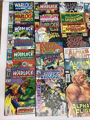 Lot 117 - Large group of Marvel comics mostly 90's and 200's. To include G.I.JOE, super sized annuals, Warlock, Alpha Flight and others. Approximately 220 comics.