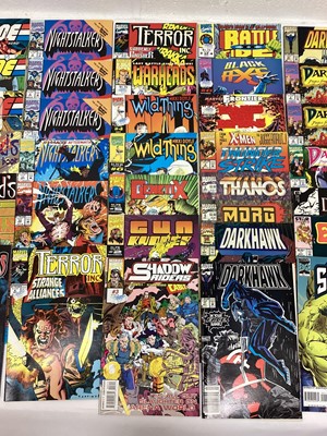 Lot 117 - Large group of Marvel comics mostly 90's and 200's. To include G.I.JOE, super sized annuals, Warlock, Alpha Flight and others. Approximately 220 comics.
