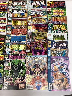 Lot 120 - Large box of Marvel comics mostly 1990's. To include The Secret Defenders, Thor, The Avengers, Fantastic Four and others. Approximately 230 comics.