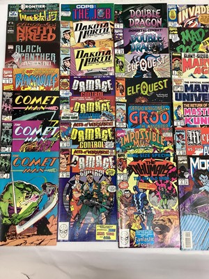 Lot 124 - Small box of Marvel comics mostly 1990's. To include Elf Quest, Dakota North, Comeat Man, Spider-Woman and others. Approximately 60 comics.