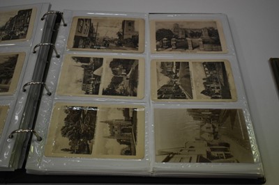 Lot 1407 - Postcars in album - Colchester collection including heraldic, shipping at the Hythe, town views including early vingettes, multiviews, street scenes, trams, land marks etc.