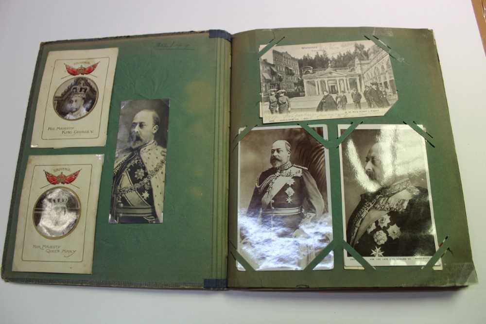 Lot 1408 - Postcards in album - Royalty collection including commemorative and souvenir cards