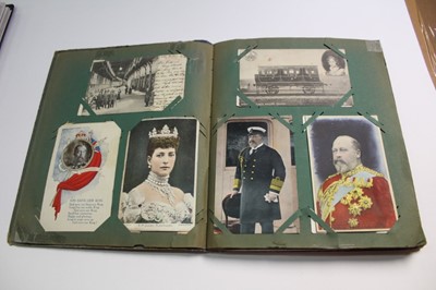 Lot 1408 - Postcards in album - Royalty collection including commemorative and souvenir cards