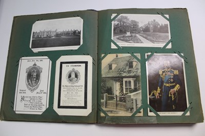 Lot 1408 - Postcards in album - Royalty collection including commemorative and souvenir cards