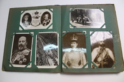 Lot 1408 - Postcards in album - Royalty collection including commemorative and souvenir cards