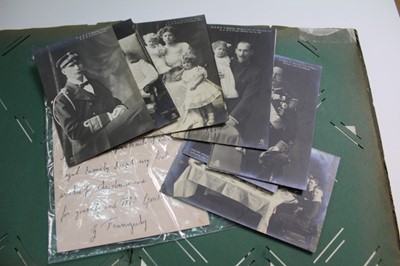 Lot 1408 - Postcards in album - Royalty collection including commemorative and souvenir cards