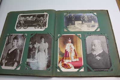 Lot 1408 - Postcards in album - Royalty collection including commemorative and souvenir cards