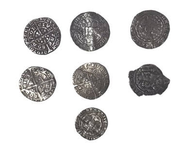 Lot 442 - G.B. - Mixed Medieval silver hammered Groats x 6 to include one Scottish issue and a half Groat