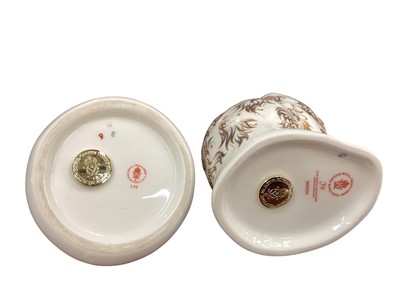 Lot 1131 - Two Royal Crown Derby Imari paperweights